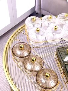 Snack Tray Snack Bowl Tempat Saji Snack Cemilan Kotak Makanan Toples Lebaran Set Nampan 2/3/4/6 sets Pengiriman kemasan yang lebih baik