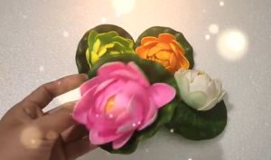 Hoa sen giả 10CM thả nước thả bát loại Đẹp