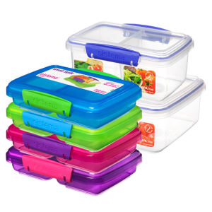 Sistema Import Crisper Separated Multi-Grid Sealed Box Rectangular Foodstuff Box Refrigerated Microwave Portable Case
