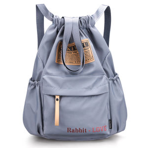 Backpack Mens Lightweight Simple Drawstring Bag Drawstring Leisure Fashion Travel Backpack Primary and Secondary School Students Tuition Bag Women