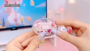 Disney XD06 Headset Bluetooth V5.3 Bone Conduction Headphone Clip-On Kualitas Suara HIFI Mikrofon Bawaan Sentuhan Pintar Olahraga Lari dapat dihubungkan
