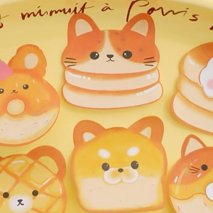 Cute Character Sticky Note Kertas tempel l Pastel color Memo Penanda buku premium Kertas Lengket