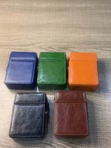 Bao đựng thuốc kèm vị trí đựng bật lửa nguyên vỏ 20 điếu ốp da sang trọng