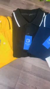 Áo polo DOLARO trơn có viền phối chất liệu tici vải mềm thoáng mát lên form cực chuẩn