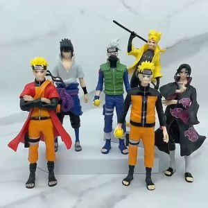 Mô hình 6 nhân vật Naruto Kakashi Sasuke Itachi Gaara Sakura Minato Rock Lee Nara Shikamaru Hinata Boruto Hokage Kiba