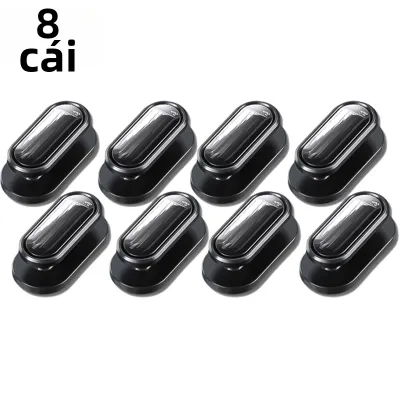 Móc Treo Xe Hơi Mini Không Nhìn Thấy Được 4-20 Chiếc Tự Dính Treo Tường Bảng Điều Khiển Dùng Cho Chìa Khóa Khẩu Trang Tai Nghe Cáp Chất Liệu Sợi Carbon Đen ABS