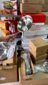 Chảo inox OYATTON size 16202628 cm chảo inox chống dính 3 lớp OYATTON chảo bếp từ chảo OYATTON