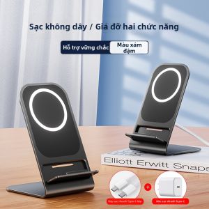 Niye | Cục Sạc Không Dây Từ Tính cho iPhone 16/15/14/15 Pro Max Nhanh Đế Để Bàn Mỏng