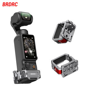 BRDRC Expansion Adapter For DJI Osmo Pocket 3 Mount Bracket Multifunctional Frame Holder Clip for Pocket 3 Accessory with Strap