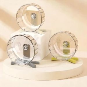 XMSJ | 1Pcs Silent Hamster Running Wheel Easy To Disassemble Transparent Running Exercise Widened Plastic Pet Exercise Wheel.
