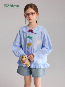iplant | Rainbow Bow Cotton Girls Shirt