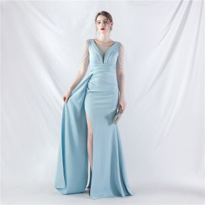 Formal Dress For Women Pure Color Banquet President Style Show Annual Meeting Bridal Wedding Evening Prom Female Gown