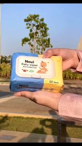 Combo 10 gói Khăn Ướt Baby NAVI Cao Cấp 100 Tờ/Gói - Không Mùi Không Cồn Không Kích Ứng Da