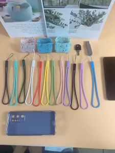 FR-C1254 Tali Gantungan Hp Silikon Pendek Universal Warna Macaron / Phone Strap Lanyard Serbaguna