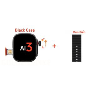 Đồng Hồ Thông Minh Ultra Ai3 4G Android Màn Hình AMOLED HD Cảm Ứng GPS WiFi Bluetooth Tích Hợp Camera Theo Dõi Nhịp Tim & Tải Ứng Dụng