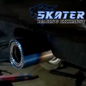 100% BARANG ORIGINAL !! Knalpot racing HKS gronel sedet pelangi dan biru