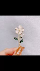 Jepit Rambut Wanita Versi Korea Dari Berlian Imitasi Sederhana Bentuk Bunga Korean Hairpin HMM004