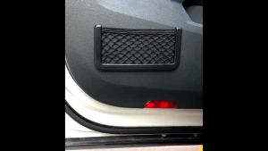 Universal Nylon Car Bag Organizer Seat Back Storage Mesh Bag Car Door Elastic Rope Bag Mesh Automobile Interior Accessories Organizers Compartments