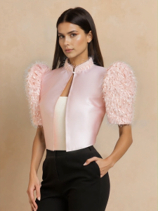 Amyenjoylife Filipiniana Inspired Top Elegant And Comfortable WomenS Cardigan Puff Sleeve Jacket For Women【1-3 Day Delivery🚀】