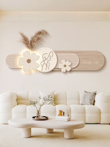 Abstract Art Living Room Decorative Painting Sofa Background Wall Lamp Nordic Cream Style Main Bedroom Hanging Picture