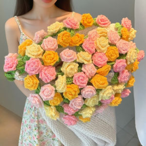 Khăn Choàng Dệt Kim Hình Hoa Hồng Thủ Công Bộ Dụng Cụ Dệt Kim Quà Tặng Giải Trí Mùa Thu Mùa Xuân Polyester Trung Bình