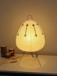 RUSHE | Retro Japanese Wasgi Style Paper Table Lamp
