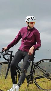 WOSAWE Men Cycling Jacket Waterproof Windproof Reflective Breathable Long Sleeve Sports Bike Coat