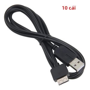 10 Chiếc PS Vita 2 Trong 1 USB Sạc Đồng Bộ Dữ Liệu Cáp 1.2M Dây Chuyển Đổi Nguồn Điện Cho Sony PS Vita PSV 1000 Đen Dây Sạc