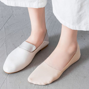 AmoKi Womens Silicone Non-Slip Invisible Cotton Socks Socks Sweet Thin Socks Ice Silk Boat Socks