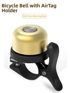 MEROCA | Antitheft Tracking Bicycle Bell AirTag Mountable