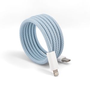 Full Magnetic Absorption Woven Charging Data Cable for iPhone 15 Android Tablets MacBooks Cars Fashion Quick Charge Type-C