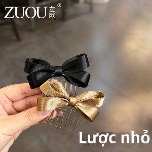 ZUOOU | Kẹp Tóc Mini Thời Trang với Nơ Lụa