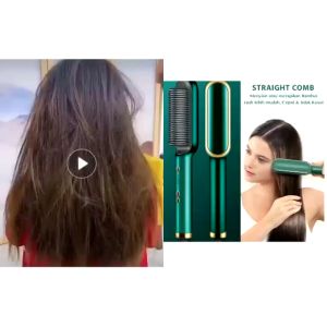 TITIK TIGA Sisir Pelurus Rambut Sisir Hair Straightener Curler Catokan Pelurus Rambut Straight Comb Hair