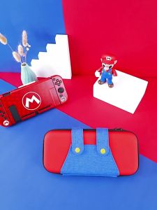 Switch Theme Carrying Case Bag for Nintendo Switch2/OLED Console and Accessories 10 Game Card Slots - Portable Carry Case， Mario Pikachu Animal Crossing ZeldaBag