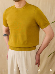 Skin-Friendly Breathable Tencel and Silk Cotton T-Shirt
