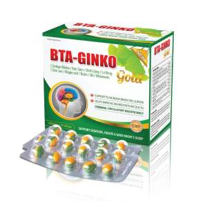 BTA-GINKO GOLD trường an giúp ngủ ngon ngăn ngừa cục máu đông - hộp  100 Viên