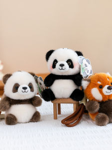 QIAOSHANG | Panda Design Plush Keychain Gift