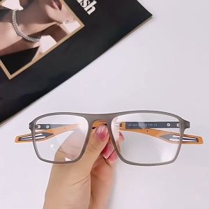 High-definition Anti-blue Light Reading Glass for Men +100°+400° Ultra-light Magnification Graded Glasses for Farsighted