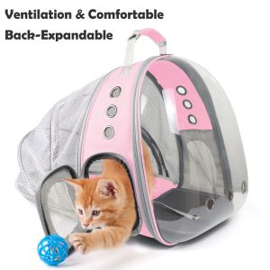 Teekland Expandable Large Cat Carrier Bag Space Capsule Pet Carrier Backpack for Fat Cats and Small Dog up to 20 lbs Dog Carrier Backpack for Traveling and Hiking Pet Carrier