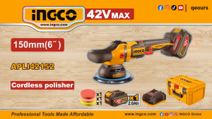 INGCO 42V CORDLESS DUAL ACTION POLISHER | BRUSHLESS MOTOR | APLI42152