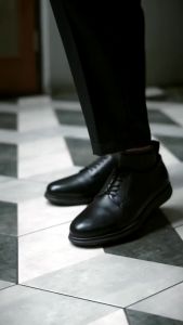 PLATO HIGH BLACK (KULIT ASLI) |ManNeedMe x Kenzio| Sepatu Pantofel Pria Spatu Derby Formal Oxford Shoes