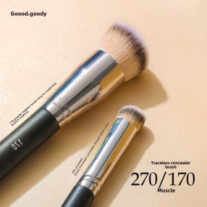 Gudí round Head 270 Concealer Brush Flat Head Makeup Foundation Brush for Dark Circles Seamless Coverage Beginner Friendly
