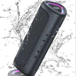Ortizan M7 Bluetooth Speaker Portable 24W Powerful SoundRich BassIPX7 Waterproof 30H PlaytimeColorful Lights