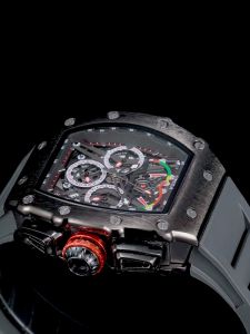 Bold Chronograph Watch with Silicone Strap – Luminous Dial Waterproof & Luxury Box