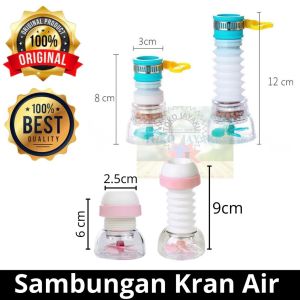 TJ Saringan Filter Air Wastafel Kamar Mandi Putaran 360 Derajat Perlengkapan Rumah Kamar Mandi Saringan Filter Sambung Panjang