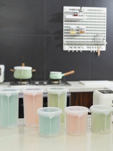 4 Grids Turntable Food Grade Transparent Sealed Container Kitchen Storage Bekas Makanan Kedap Udara