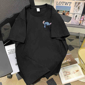 T-Shirt Wanita Lengan Pendek Korea Jepang Ukuran Besar  Motif Kartun Lucu  Katun Tipis Bernapas Premium  Desain Oversize Slim Fit Gaya Kekinian Tren Musim Panas 2025  Manis dan keren  Sederhana  Rasa mewah dan premium  Kerah bulat  Serbaguna  Tops