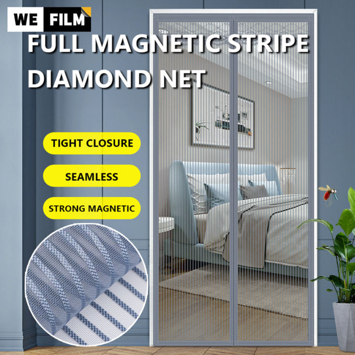 Mosquito Net Screen Door Full Magnetic Strip Anti-mosquito Door Curtain ...