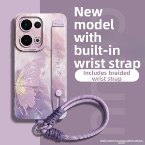 GGUU | Universal Compatibility Phone Case For OPPO Reno Series Full-body Shockproof With Wrist Strap Kickstand and Lanyard Silicon