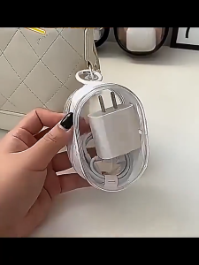 1/2/5Pcs Data Cable Transparent Storage Box Travel Organizer Bag Cable Portable Cable Protective Cover